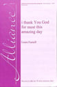 i thank You God for most this amazing day SSA choral sheet music cover